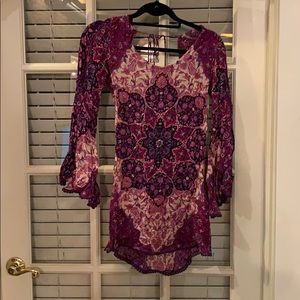 Spell bell sleeved dress